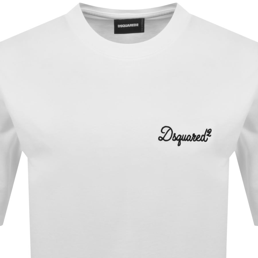定価5万　Dsquared2　ロゴテーププリント　Tシャツ　ホワイト XXL DSQUARED2 Signature Loose Fit T Shirt White | Mainline Menswear us